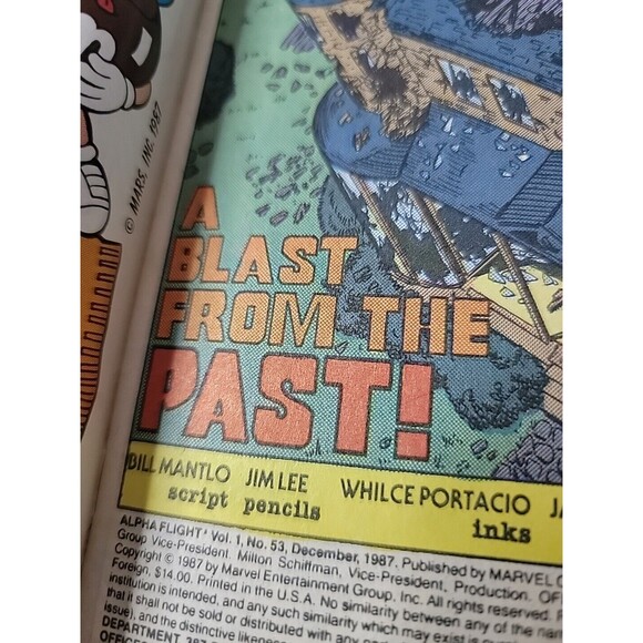 ALPHA FLIGHT #53, MARVEL COMICS, 1987, JIM LEE 1ST COVER ART AT MARVEL - Picture 6 of 8